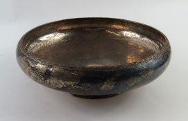 A silver bowl