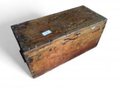 A small 20th-century oak chest