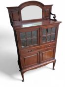 A Victorian mahogany standing cabinet