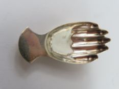 Novelty silver caddy spoon, by HH, Sheffield, 1976