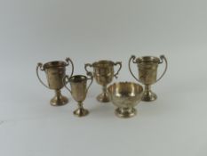 A small collection of mixed silverwares, comprisin