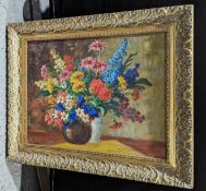 Pawlitschek (20th Century) - Still life flowers in