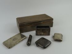 An Edwardian silver carte de visits holder by Samp