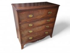A late-19th-century mahogany chest of drawers
