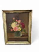 A late 19th Century oil on canvas, still life of r