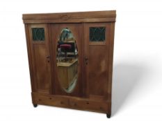 A large assembled wardrobe