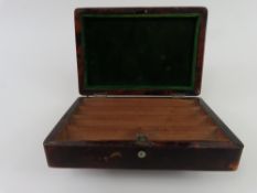 Late Victorian silver and tortoiseshell cigar bo
