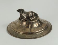 A George III silver butter-dish cover, by Charles