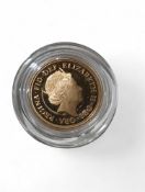 A 2022 proof sovereign, designed by Jody Clark and