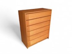 A mid-century-style chest of drawers