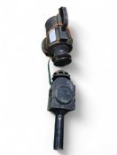 A multi aspect railway lamp together with a 19th C
