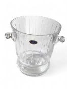 A Cristal heavy cut lead glass champagne bucket, i