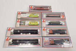 Nine boxed Lima Models 00 gauge rolling stock to include No.302908 ESSO tanker , 2 X No.305602