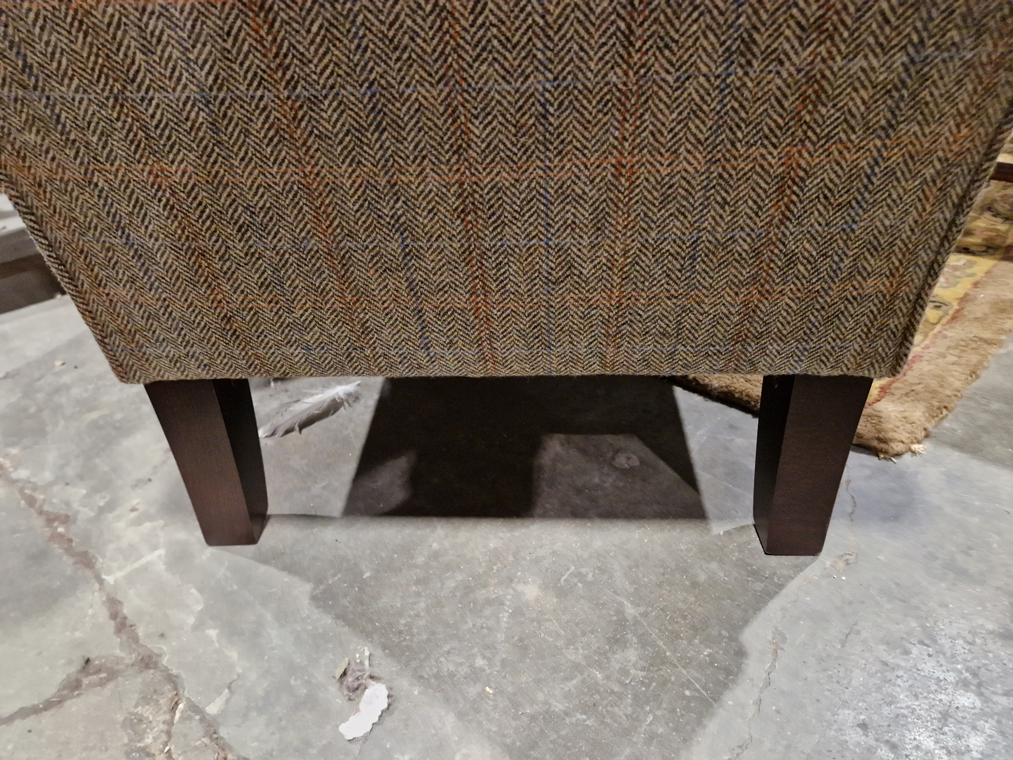 Pair of modern John Lewis buttonback upholstered armchairs, each upholstered in herringbone- - Image 23 of 23