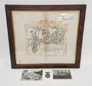 George V 1914-18 war medal, awarded to Pte G V Kelcey, the Queens Regiment, no.G-6576 and a