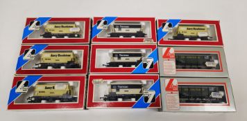 Nine boxed Lima Models 00 gauge rolling stock to include 4 X No. 305636 ARC Amey Roadstone Hopper, 3