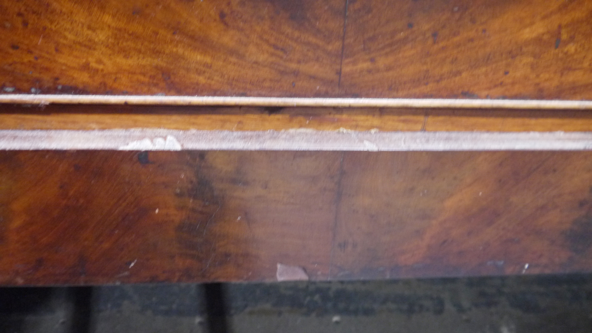 Victorian mahogany chest of drawers having a concealed frieze drawer, over three short and  three - Image 10 of 61