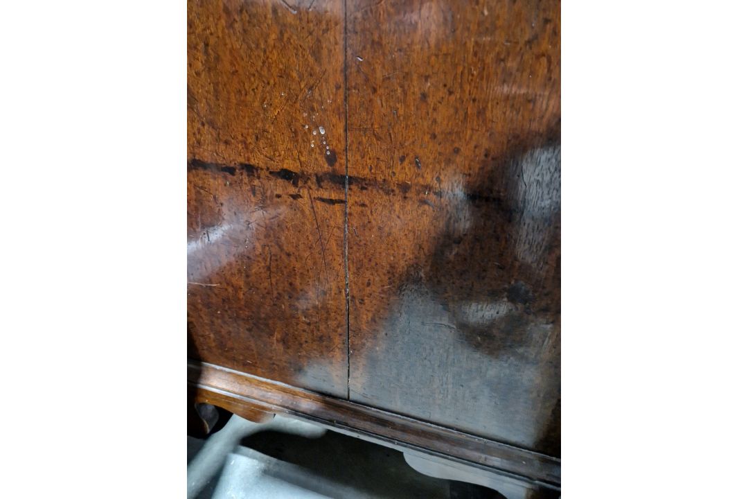 19th century mahogany chest of two short over three long drawers, each with brass handles, raised on - Image 23 of 23