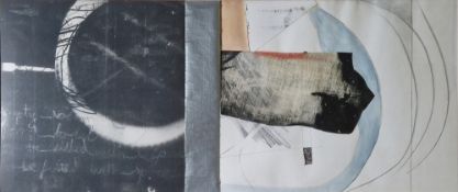 Lorna Rose RCA Mixed media 'Enchantment in a Blue Wood', bears Moya Bucknall Fine Art gallery