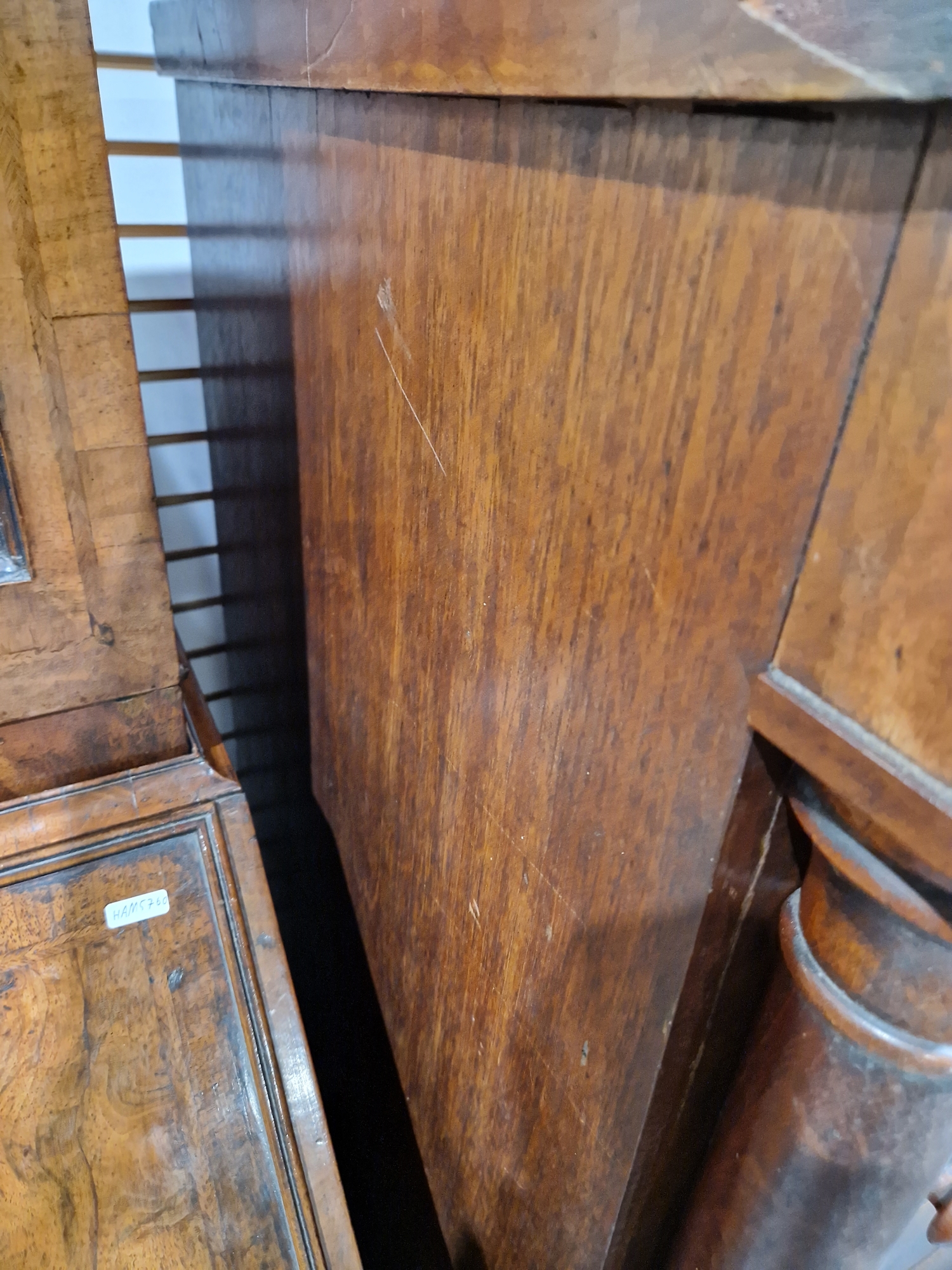 Victorian mahogany chest of drawers having a concealed frieze drawer, over three short and  three - Image 37 of 61