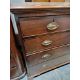19th century mahogany chest of two short over three long drawers, each with brass handles, raised on - Image 10 of 23