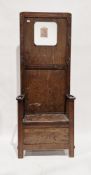 Early 20th century Arts & Crafts-style hall stand, 183cm high x 75cm wide x 32cm deep and a 20th