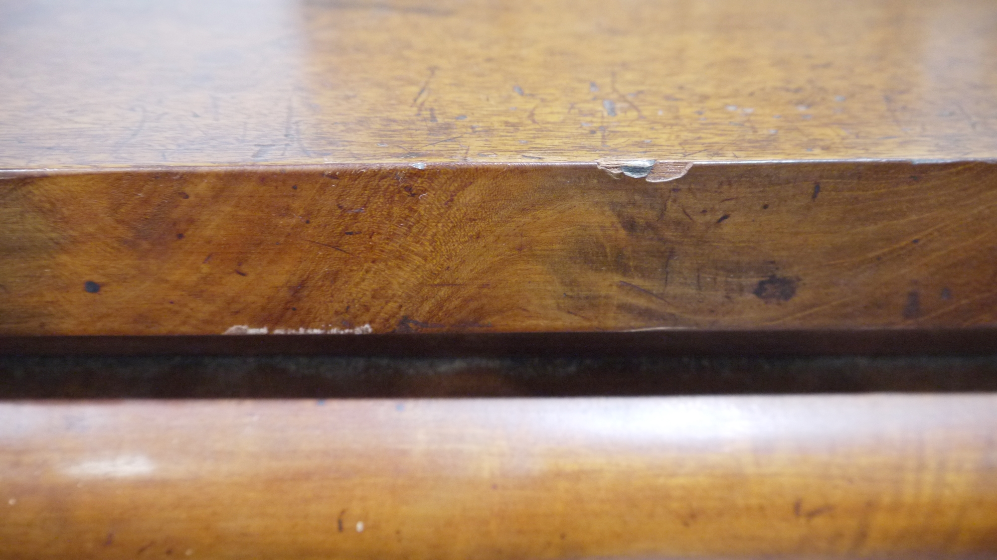 Victorian mahogany chest of drawers having a concealed frieze drawer, over three short and  three - Image 19 of 61