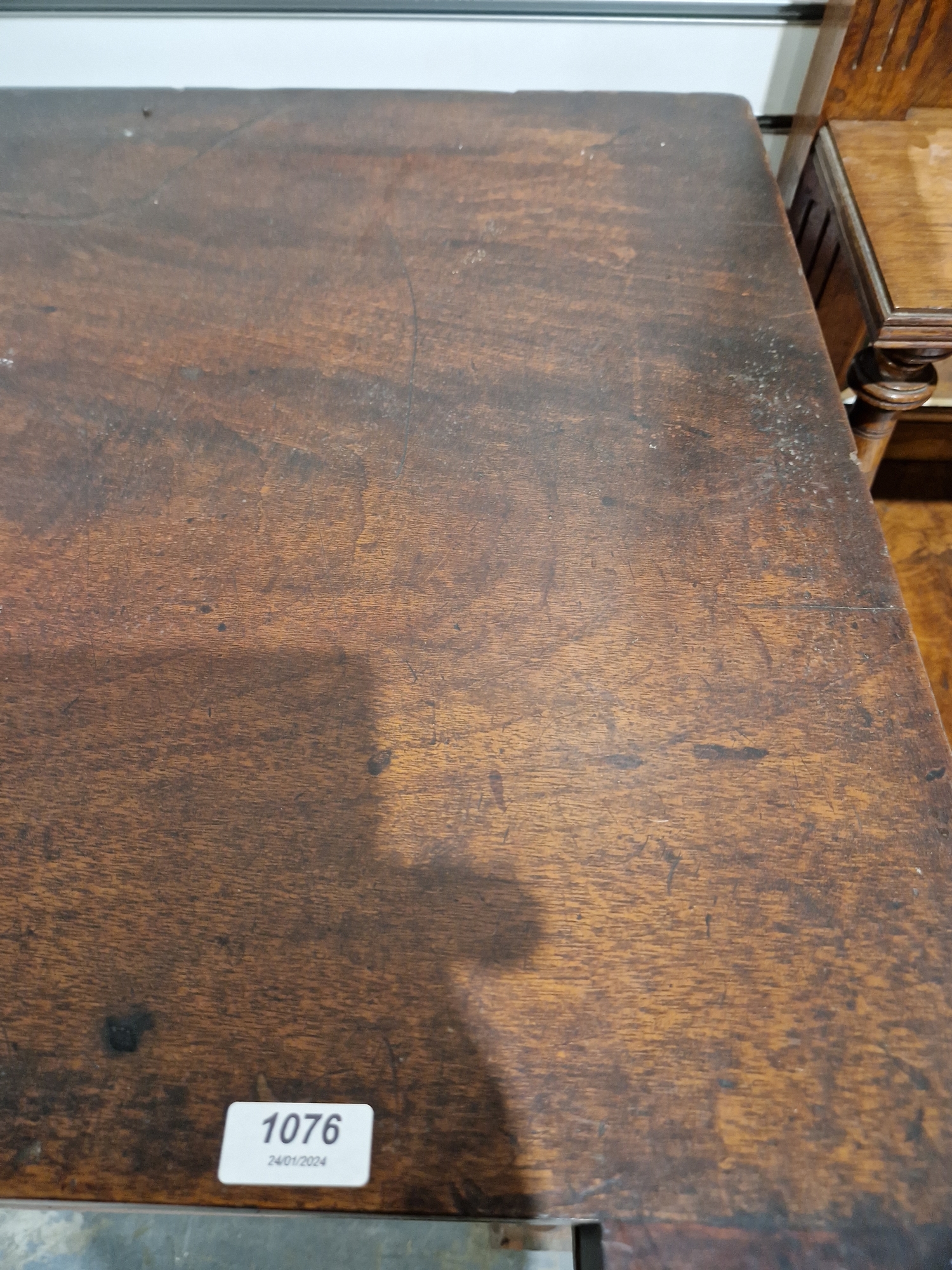 Victorian mahogany chest of drawers having a concealed frieze drawer, over three short and  three - Image 26 of 61