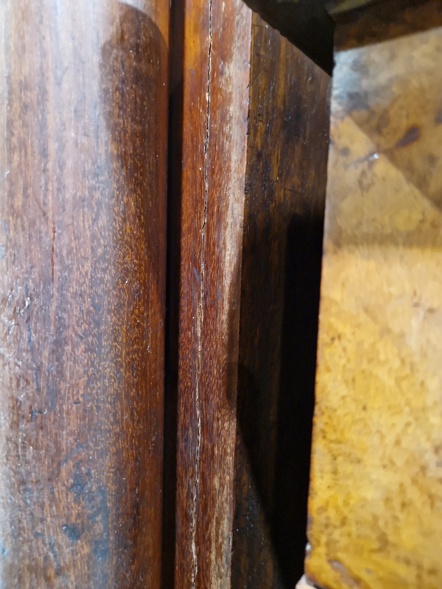 Victorian mahogany chest of drawers having a concealed frieze drawer, over three short and  three - Image 59 of 61