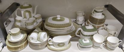 Royal Doulton bone china Sonnet pattern part dinner service, printed grey marks and H5012 pattern