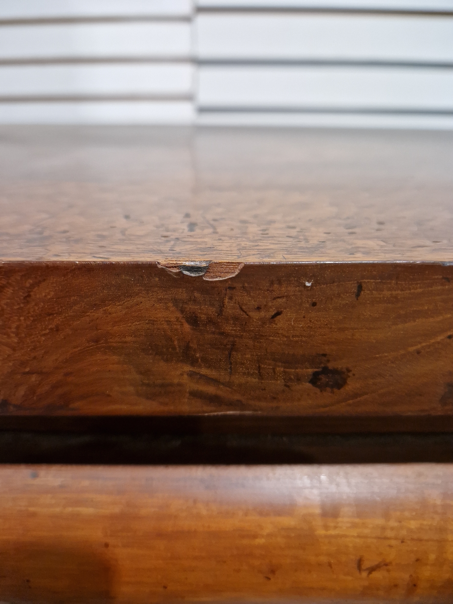 Victorian mahogany chest of drawers having a concealed frieze drawer, over three short and  three - Image 32 of 61