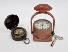 Cavalry School compass in the black and brass military style, by J N Steward (London), the case
