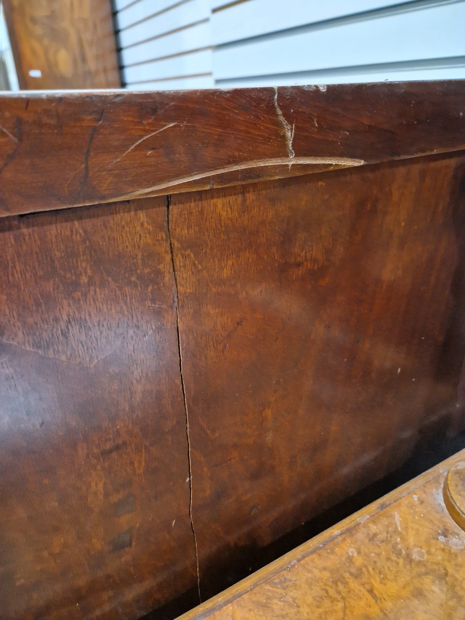 Victorian mahogany chest of drawers having a concealed frieze drawer, over three short and  three - Image 36 of 61