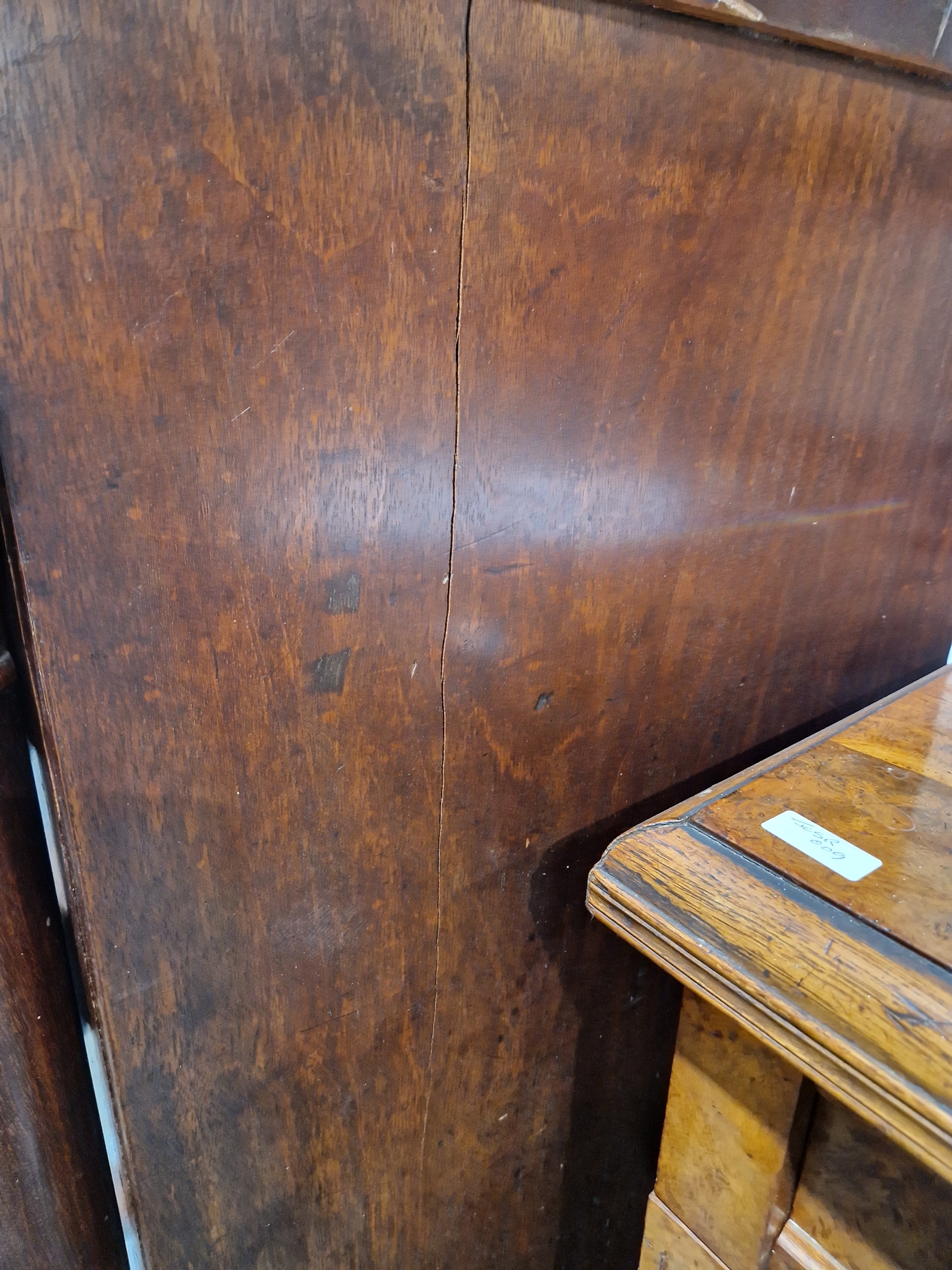 Victorian mahogany chest of drawers having a concealed frieze drawer, over three short and  three - Image 61 of 61