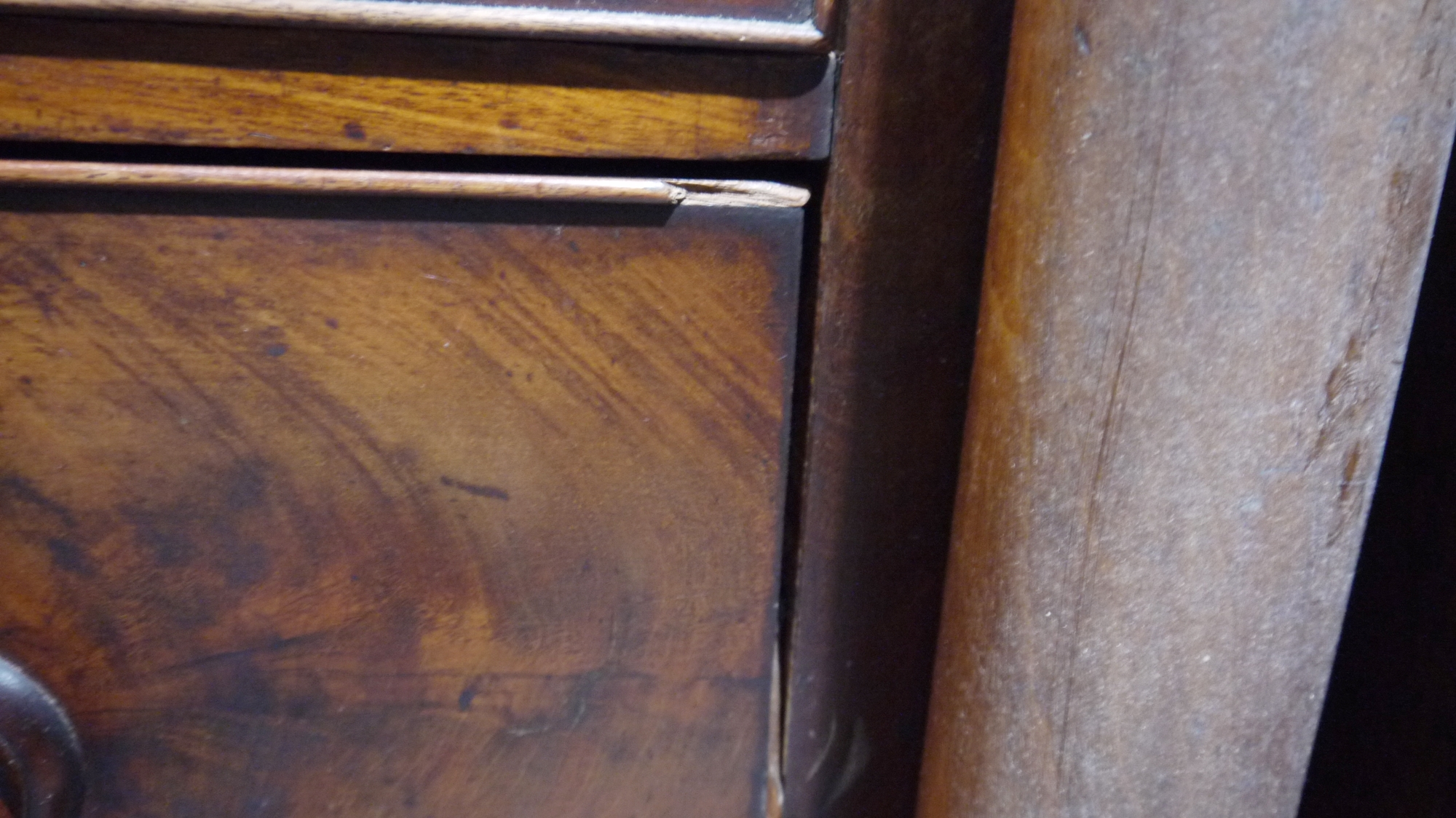 Victorian mahogany chest of drawers having a concealed frieze drawer, over three short and  three - Image 13 of 61