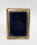 British import silver-mounted photograph frame of rectangular form, having British silver import