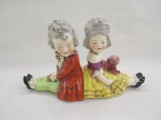 Four continental porcelain figures in the Meissen-style, emblematic of the seasons, circa 1900, gilt