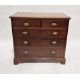 19th century mahogany chest of two short over three long drawers, each with brass handles, raised on - Image 1 of 23
