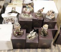 Collection of Country Artist animal/bird models to include CA239 kingfisher in flight, CA189 robin