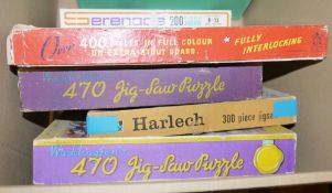 Assorted jigsaw puzzles (2 boxes)