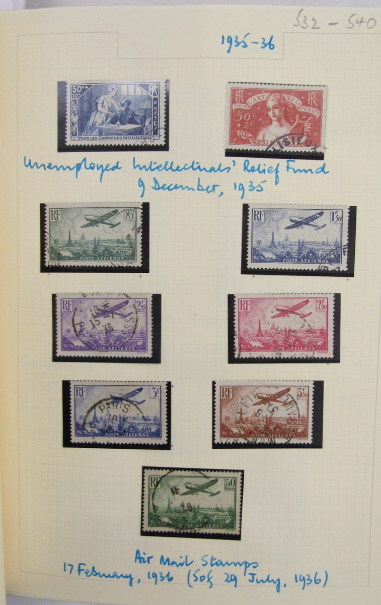 Stamps of France: Comprehensive collection in album of mostly used definitives, commemorative and - Image 5 of 9