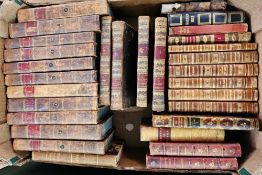 Quantity of 18th and 19th century leather bound volumes to include:- Henry, Robert 