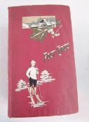 Large early 20th century postcard album, mounted with postcards from travels throughout Europe and