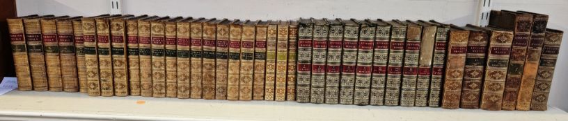 Bindings to include:- George Eliot's Works, William Blackwood & Sons, 14 vols, half leather, marbled