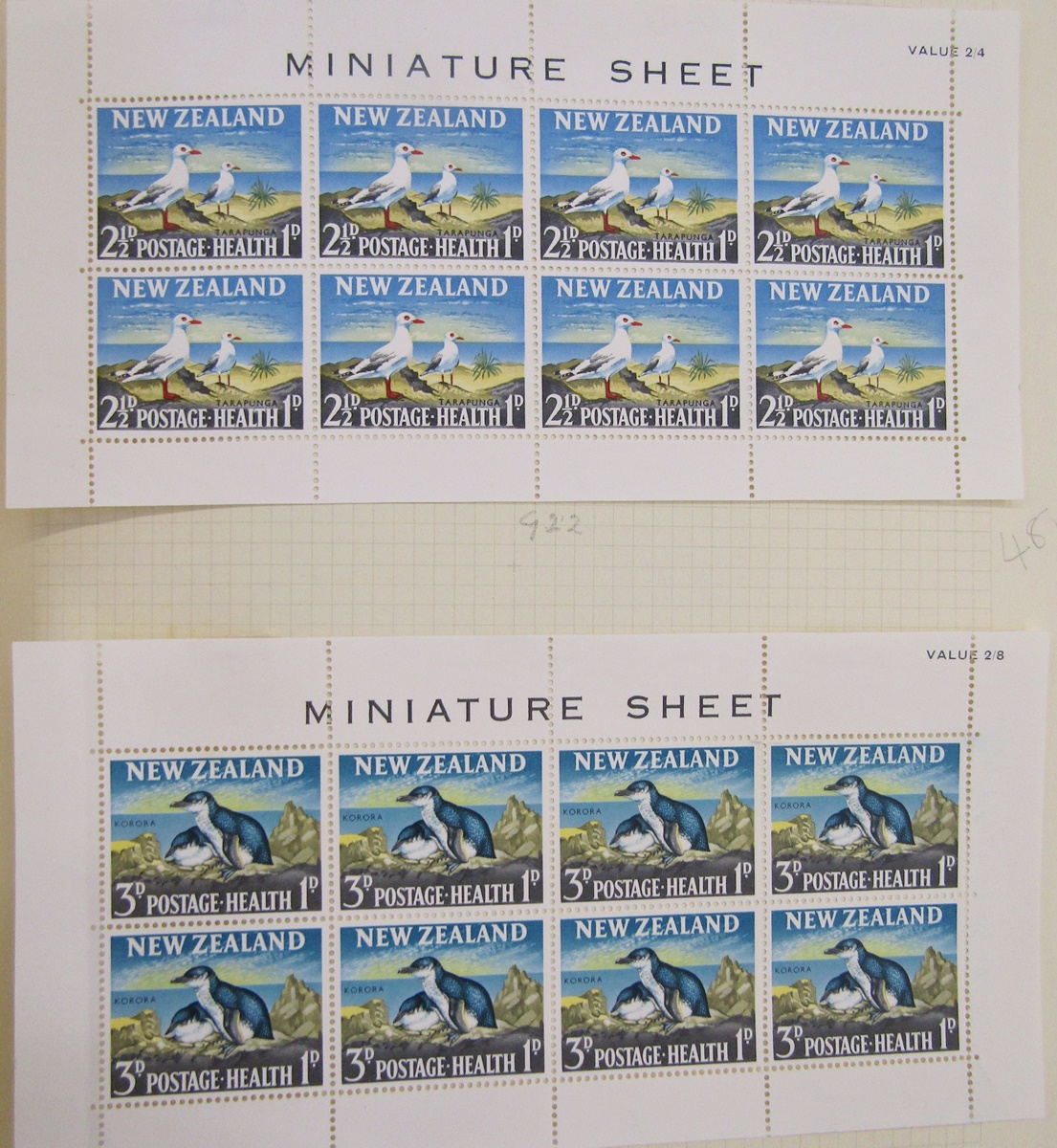 Blue Crown New Zealand stamp album, mainly KGVI/QEII, of mostly mint & used definitives & - Image 7 of 8