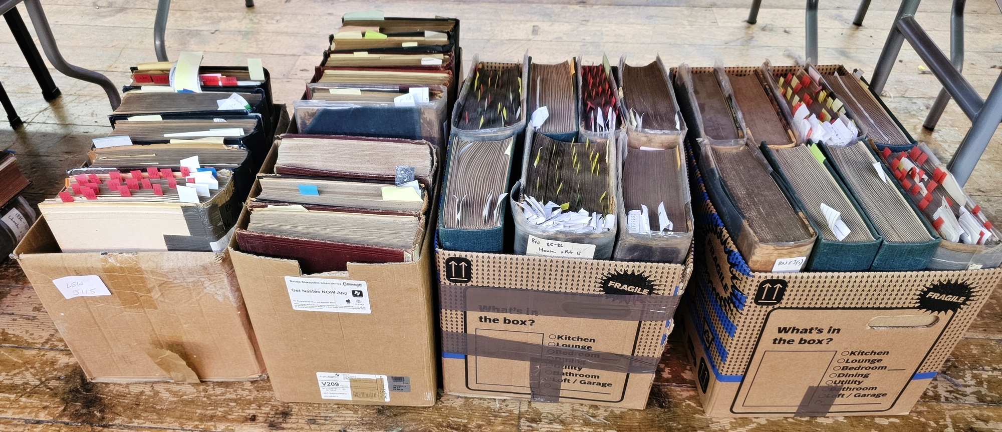 Bound copies of The Building News, 1850 through to 1930's, various bindings and a box of folders - Image 3 of 4