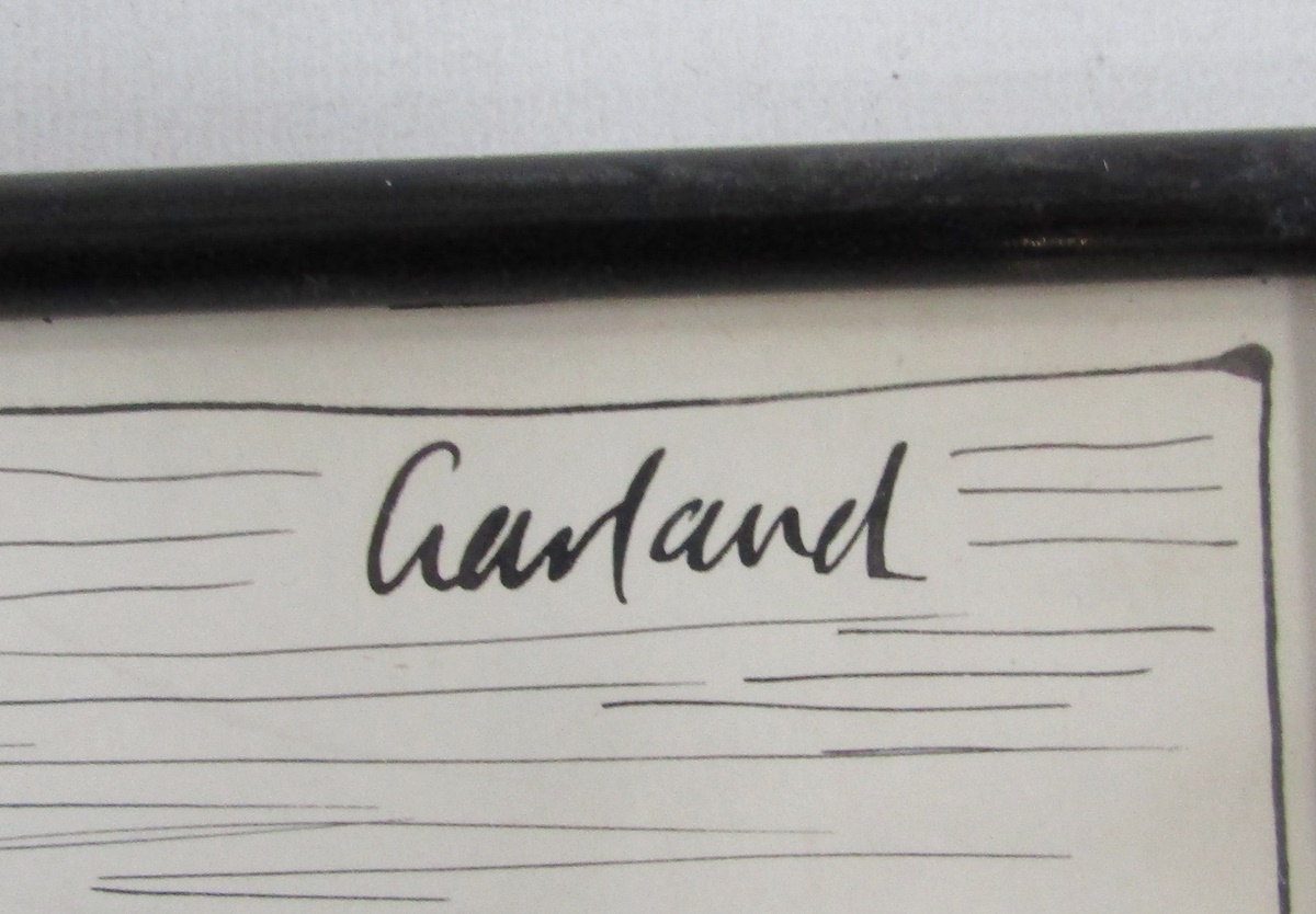 Nicholas Garland (1935), pen, ink and crayon on paper, 'First Let's Finish Our Game of Boules', - Image 2 of 2