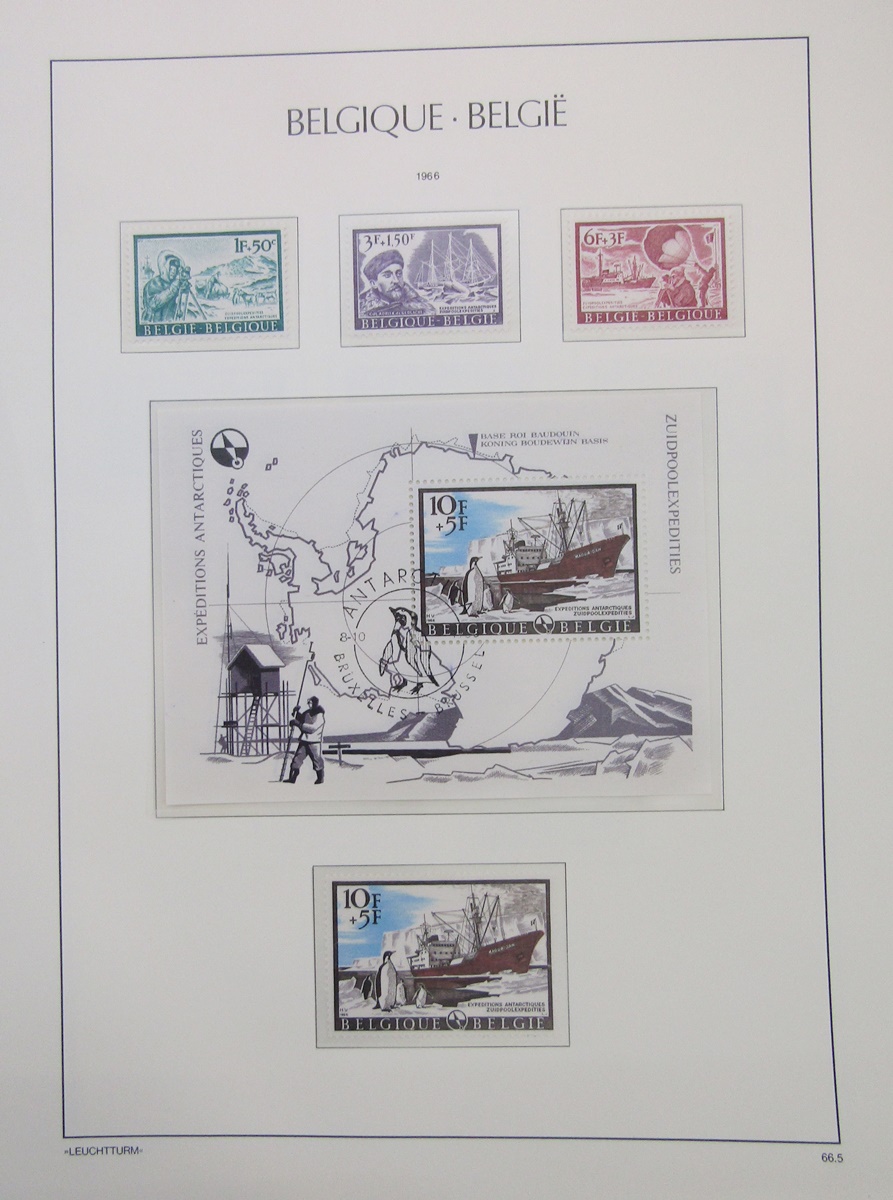 Belgian stamps: Comprehensive boxed collection of mint & used definitives, commemoratives, and - Image 9 of 10