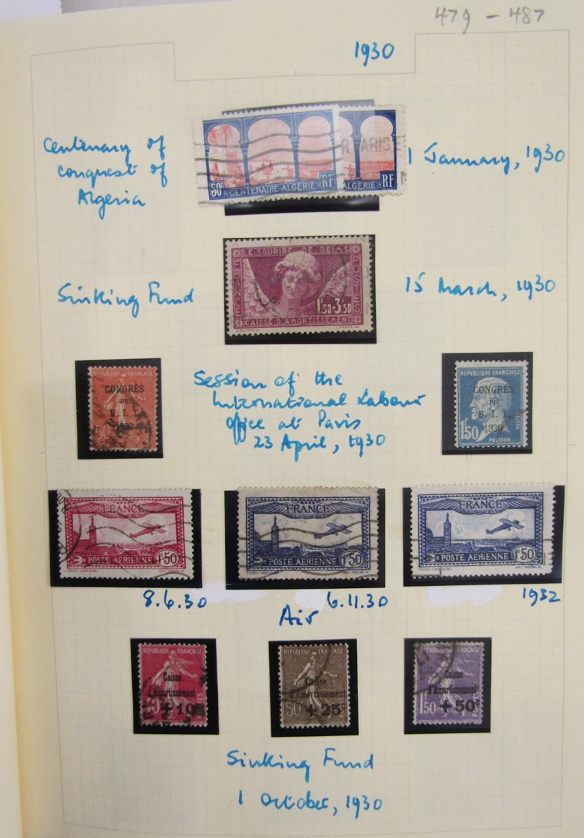 Stamps of France: Comprehensive collection in album of mostly used definitives, commemorative and - Image 3 of 9
