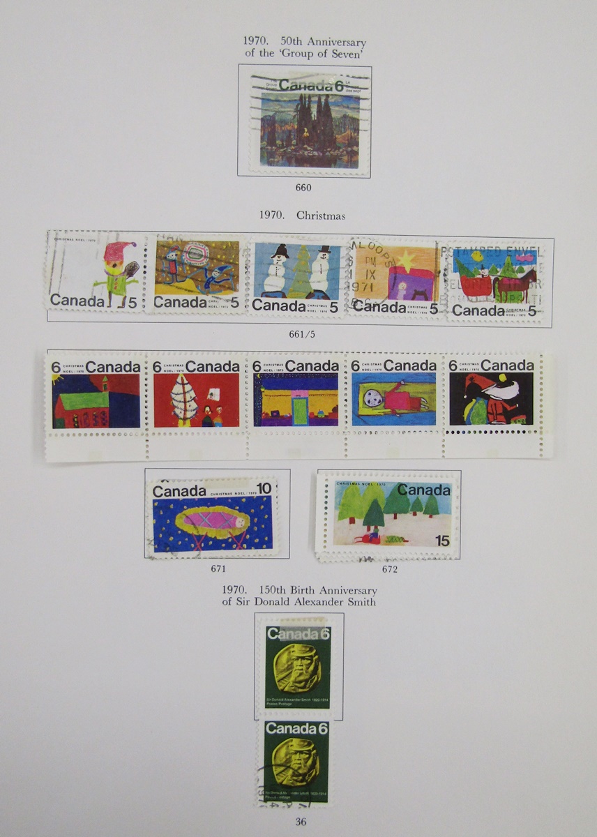 SG Canada stamp album of mint and used QEII issues from 1967 to 1994. Definitives, commemoratives, - Image 2 of 4
